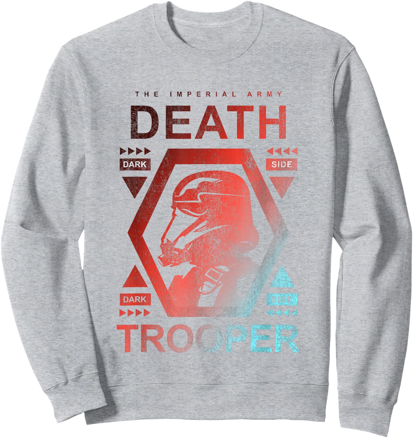Star Wars Rogue One Imperial Army Death Trooper Gradient Sweatshirt - Sweatshirt | Ash