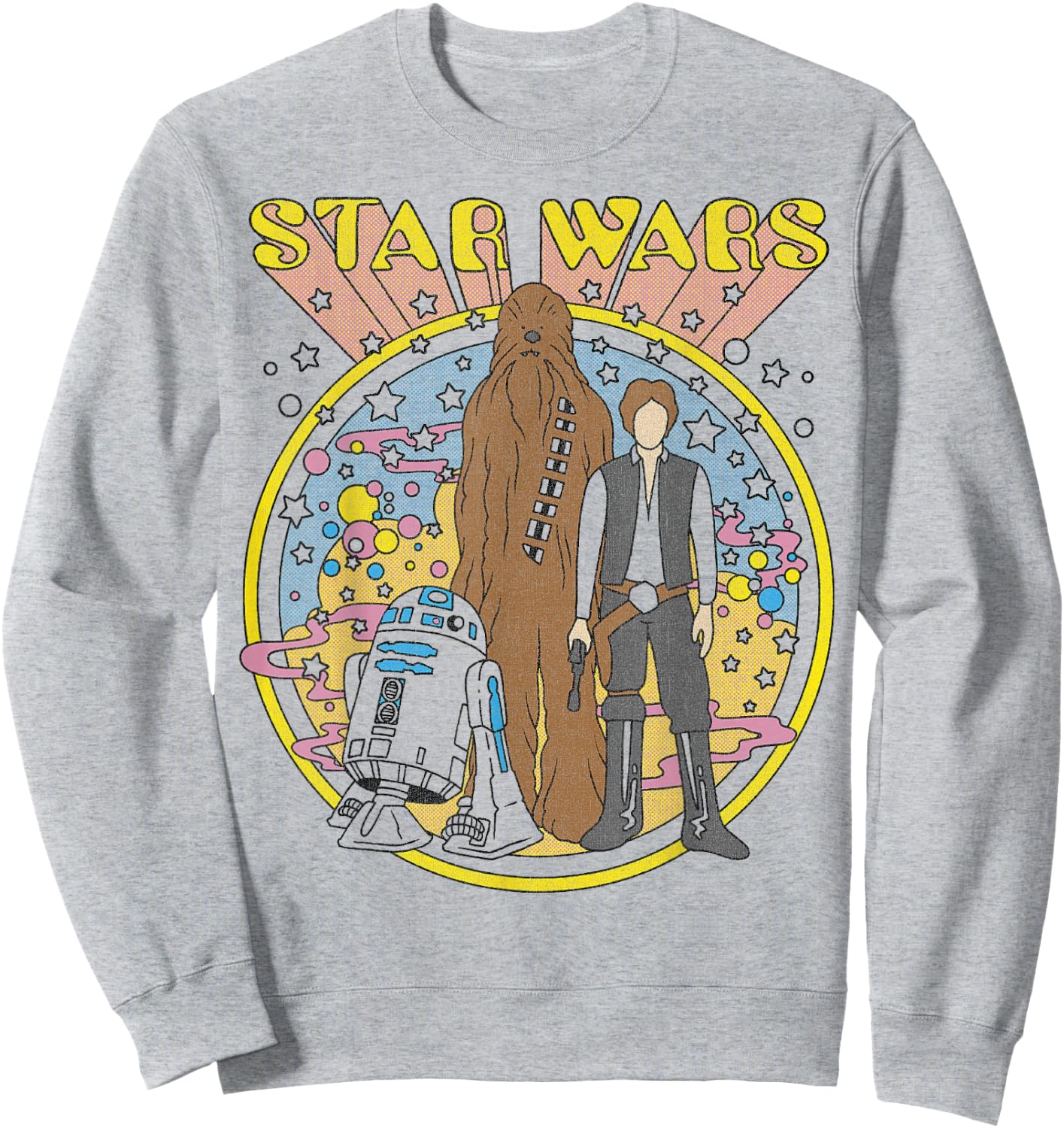 Star Wars Vintage Psych Rebels Disney+ Sweatshirt - Sweatshirt | Ash