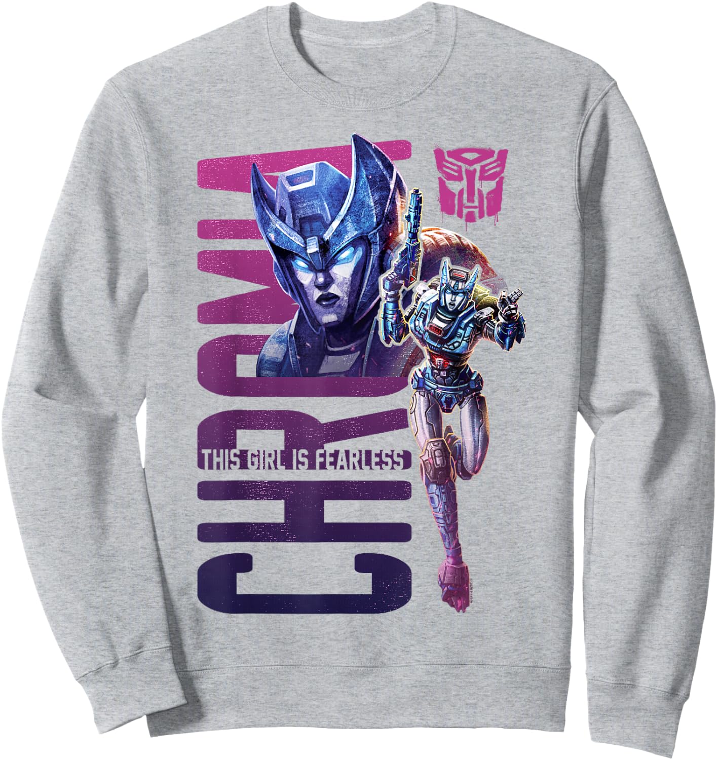 Transformers: War For Cybertron Chromia Fearless Sweatshirt - Sweatshirt | Ash