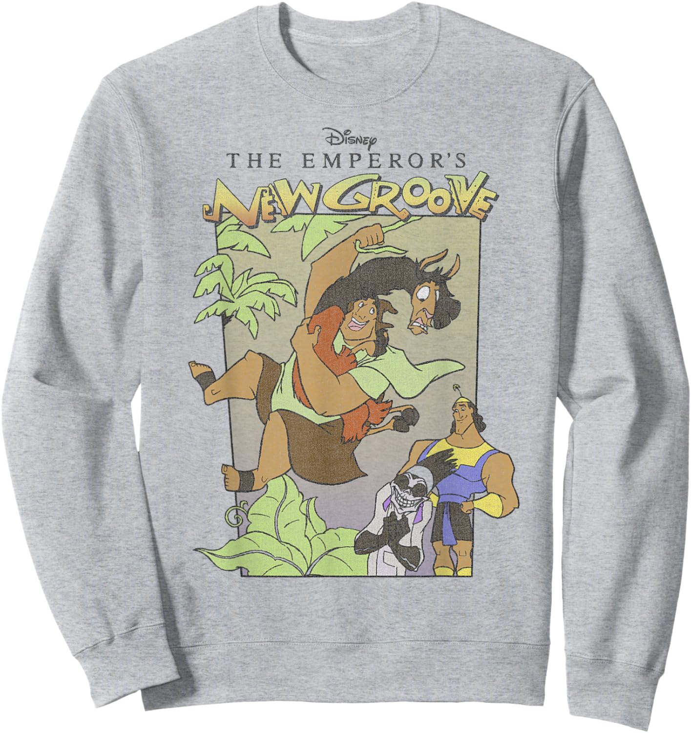 Disney The Emperor's New Groove Group Shot Cartoon Poster Sweatshirt - Sweatshirt | Ash