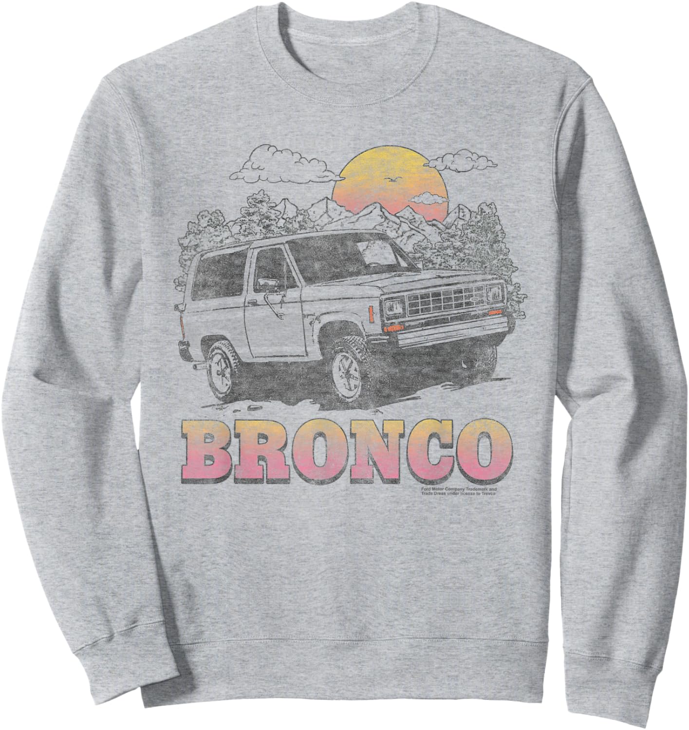 Ford Bronco Sunrise Sweatshirt - Sweatshirt | Ash