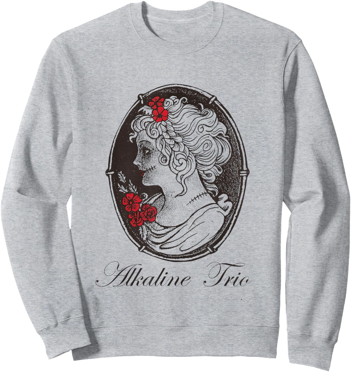 Alkaline Trio - Official Merchandise - Cameo Sweatshirt - Sweatshirt | Ash