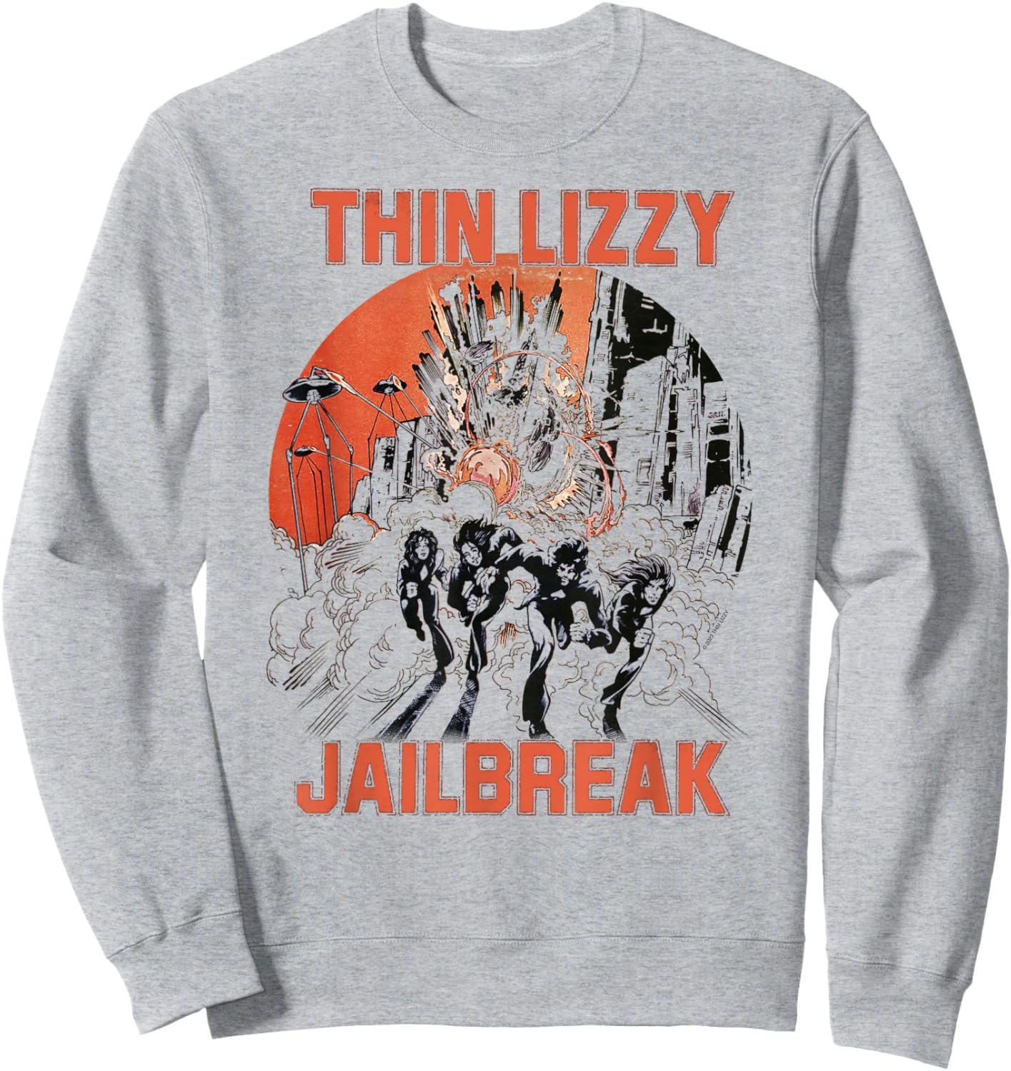 Thin Lizzy – Jail Break On Yellow Sweatshirt - Sweatshirt | Ash