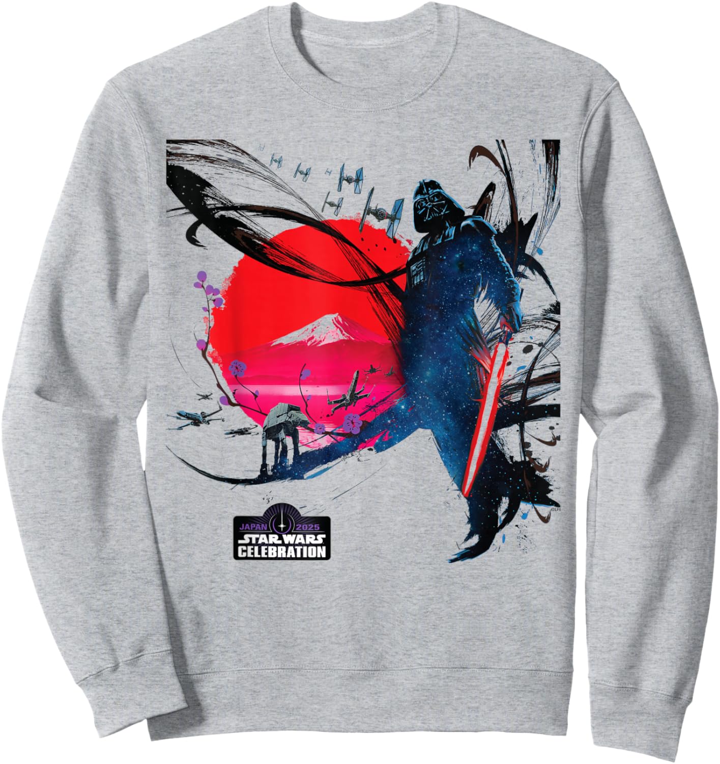 Star Wars Celebration Japan 2025 Key Art Darth Vader & Logo Sweatshirt - Sweatshirt | Ash