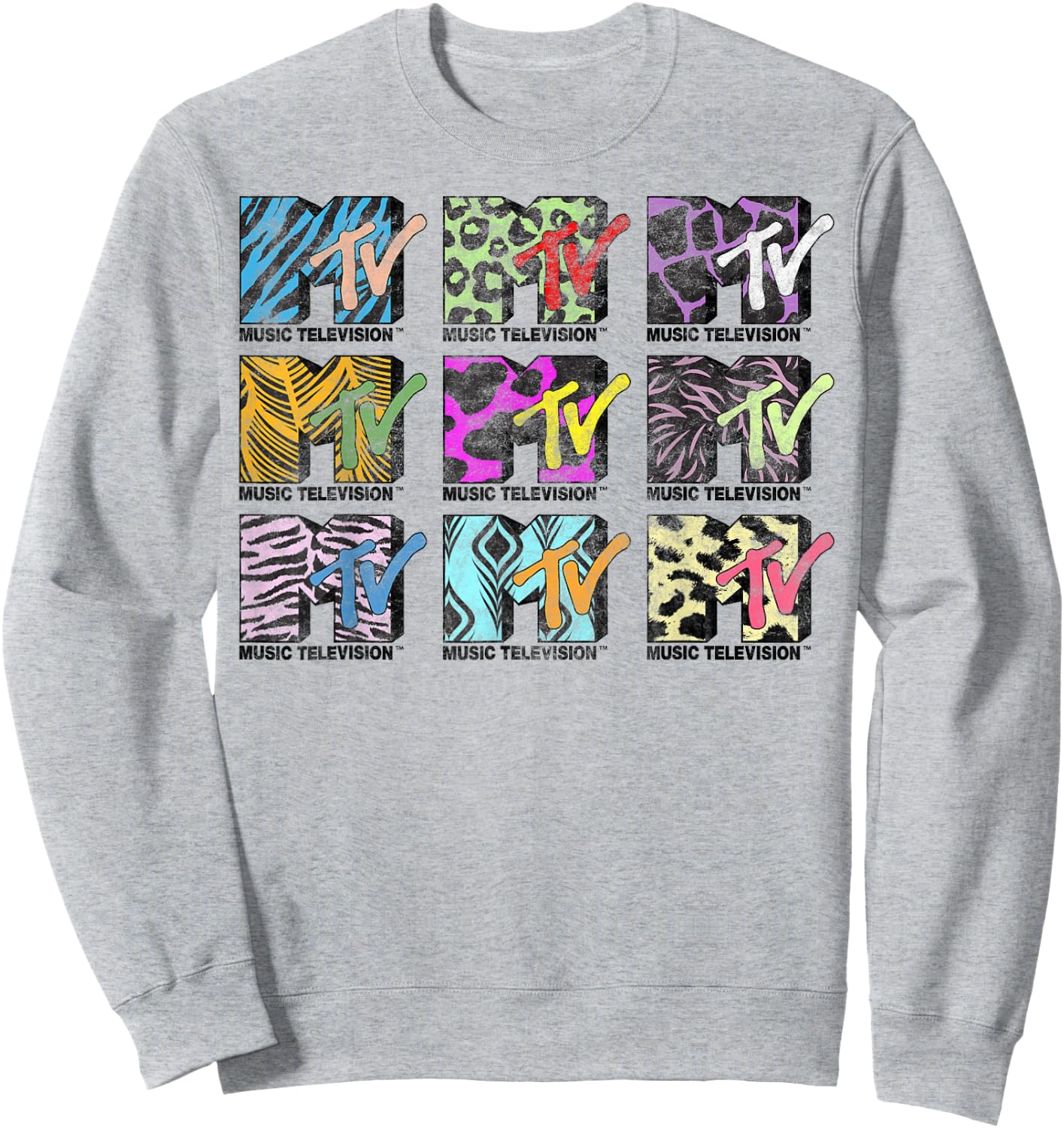 MTV 9 Logos of the Nineties Graphic Sweatshirt - Sweatshirt | Ash