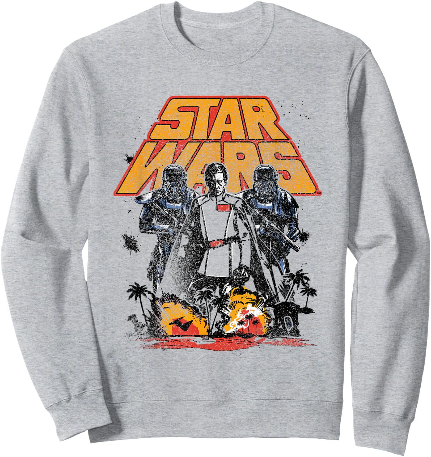 Star Wars Rogue One Orson Krennic Island Distressed Sweatshirt - Sweatshirt | Ash