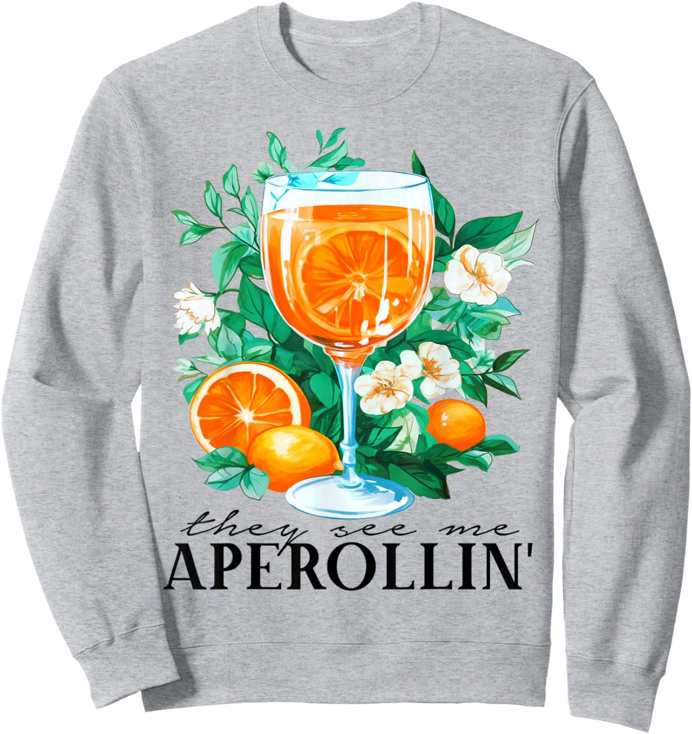 They See ME APEROLLIN' X La Dolce Vita Summer & Spritz Club Sweatshirt - Sweatshirt | Ash
