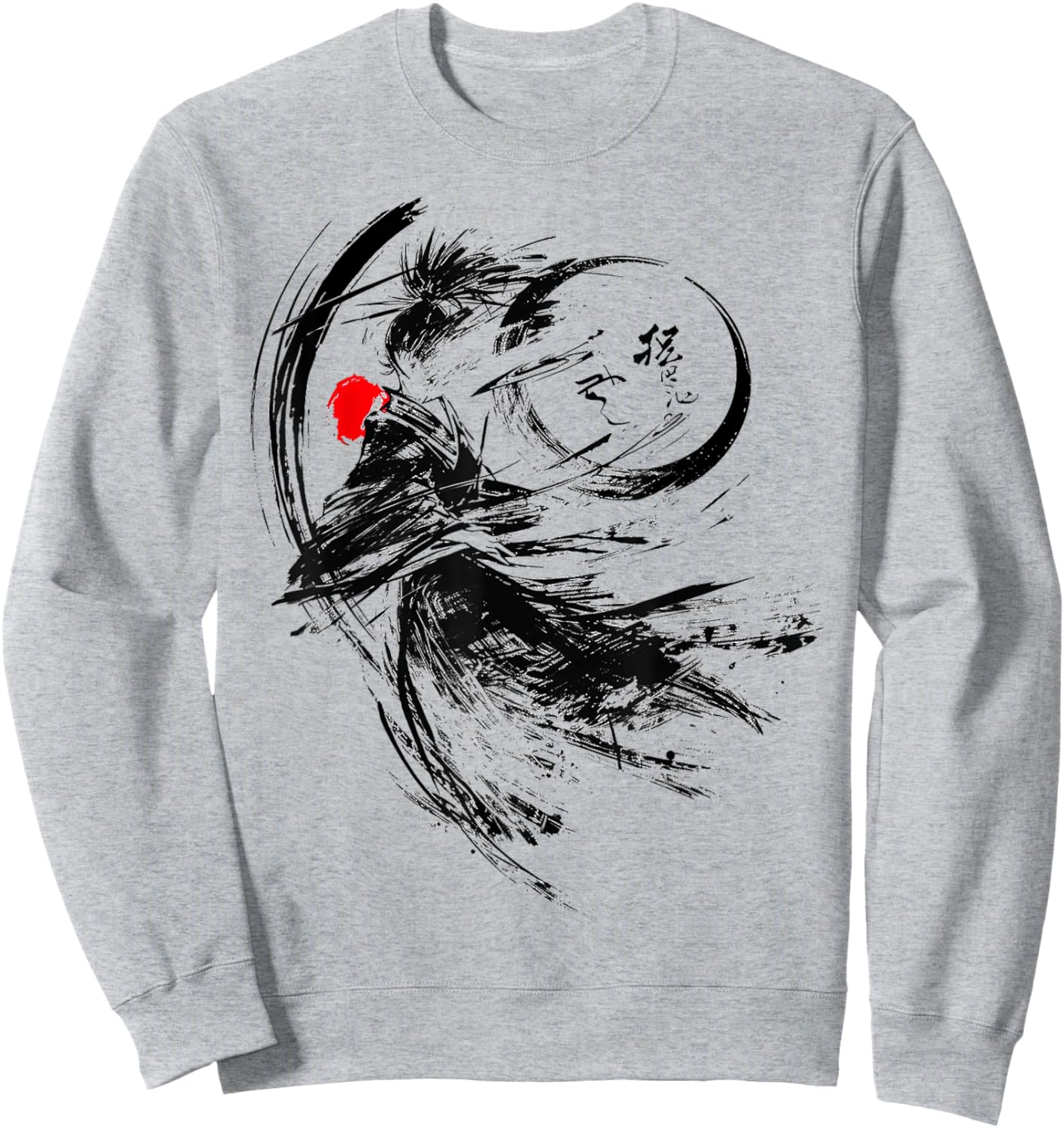 Anime Abstract Art Human Men Drawing Graphic Anime Sweatshirt - Sweatshirt | Ash