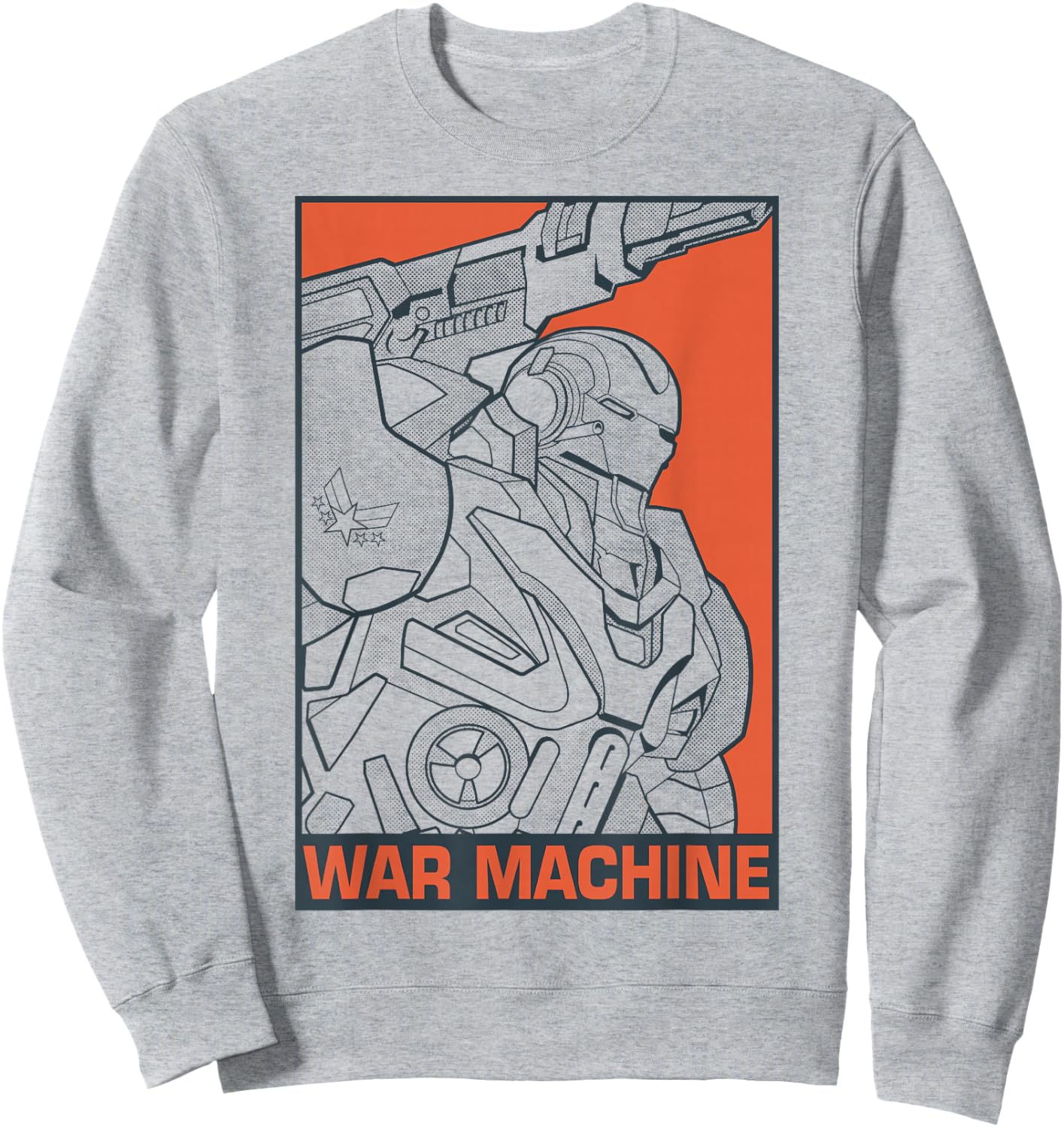 Marvel Avengers Endgame War Machine Pop Art Graphic Sweatshirt - Sweatshirt | Ash