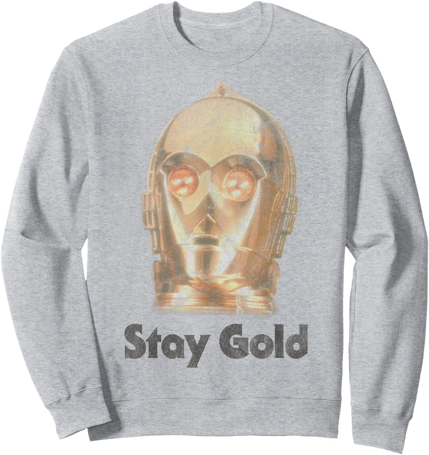 Star Wars The Rise of Skywalker C-3PO Stay Gold Sweatshirt - Sweatshirt | Ash