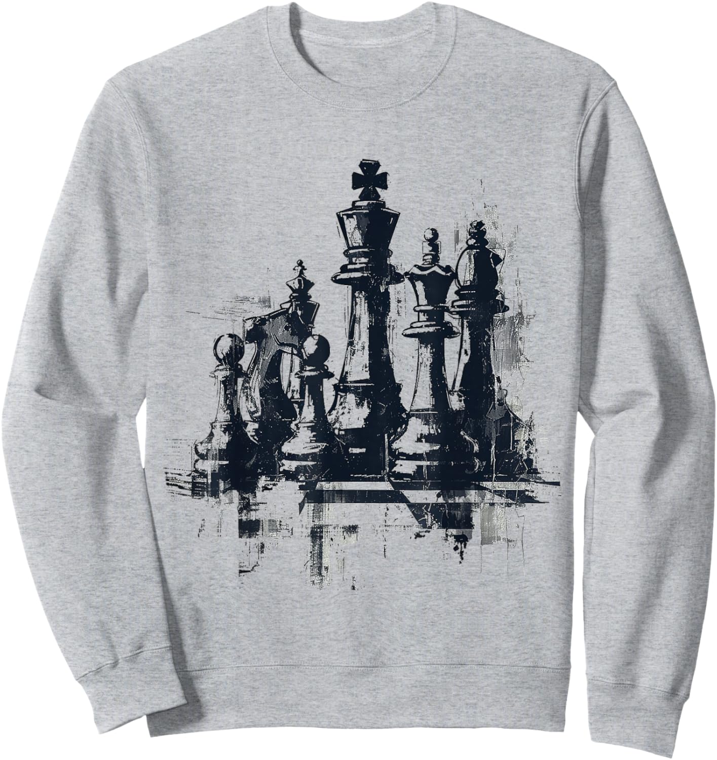@rtY Chess Illustration Abstract Drawing Graphic Art Chess Sweatshirt - Sweatshirt | Ash