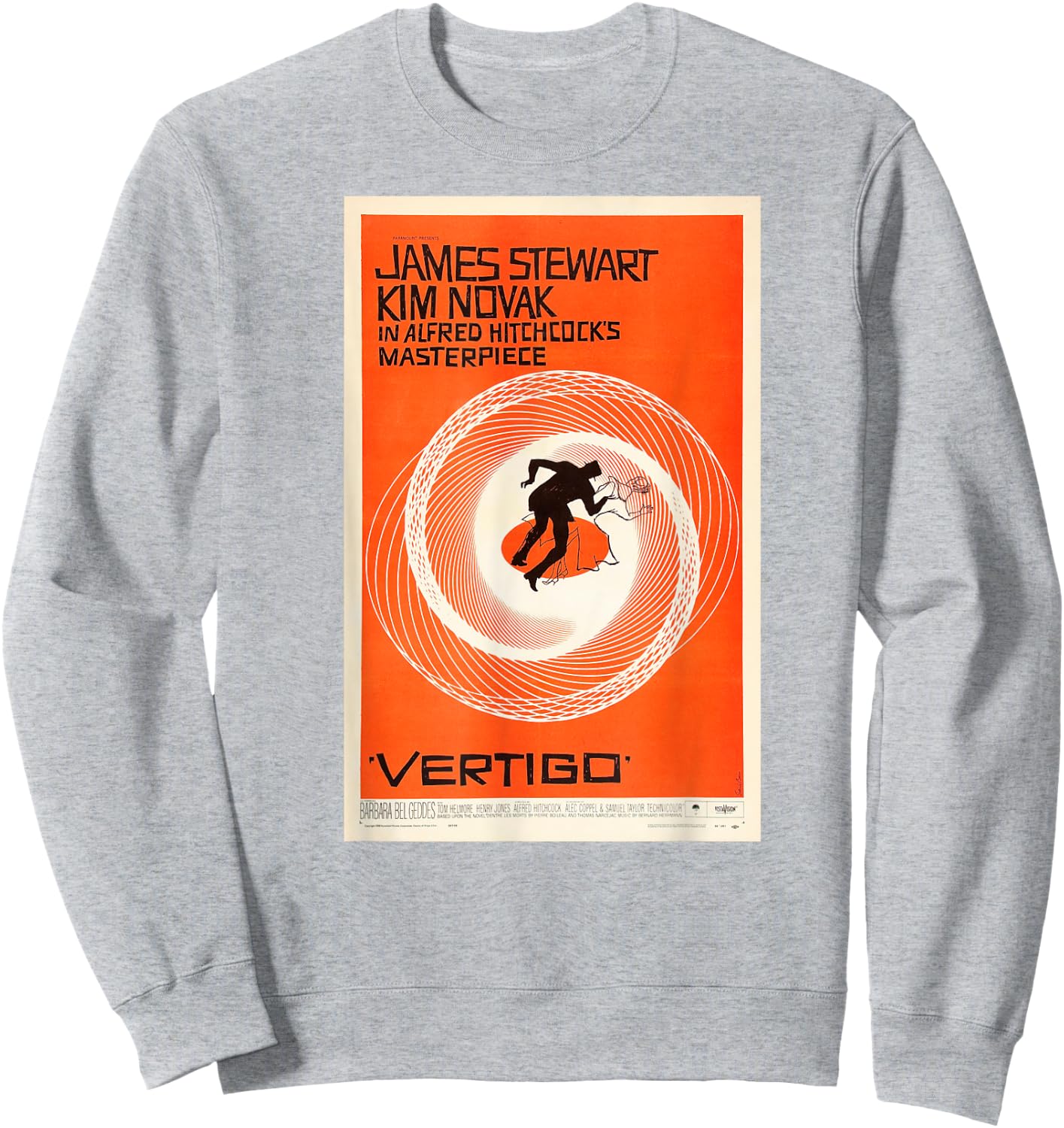 Vertigo Movie Poster Sweatshirt - Sweatshirt | Ash