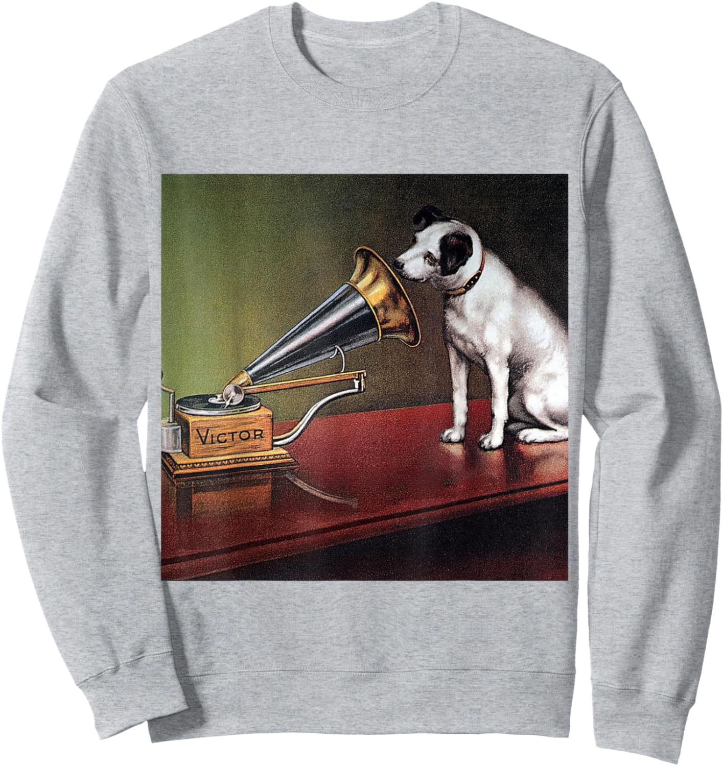 His Master's Voice RCA Victor Nipper Dog Sweatshirt - Sweatshirt | Ash