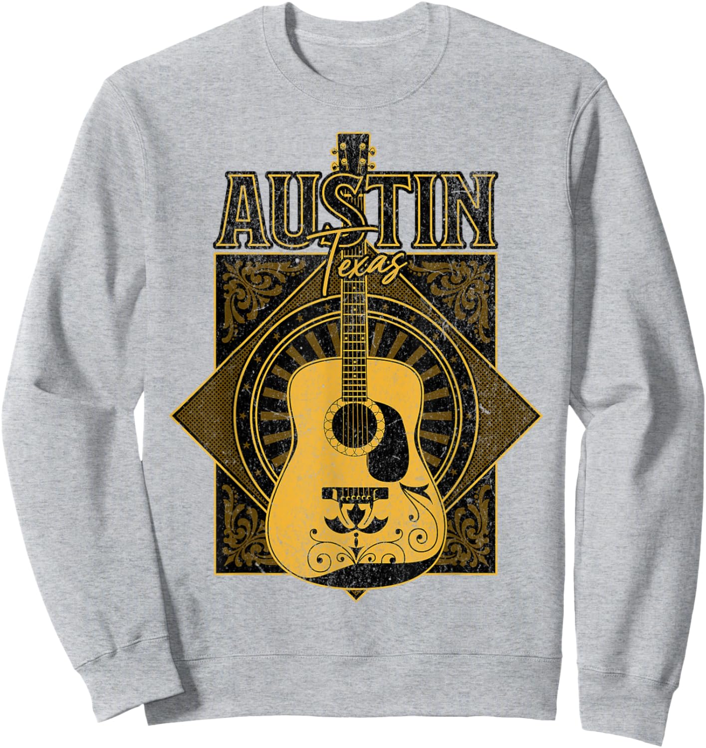 Austin Texas Travel Vintage Sweatshirt - Sweatshirt | Ash