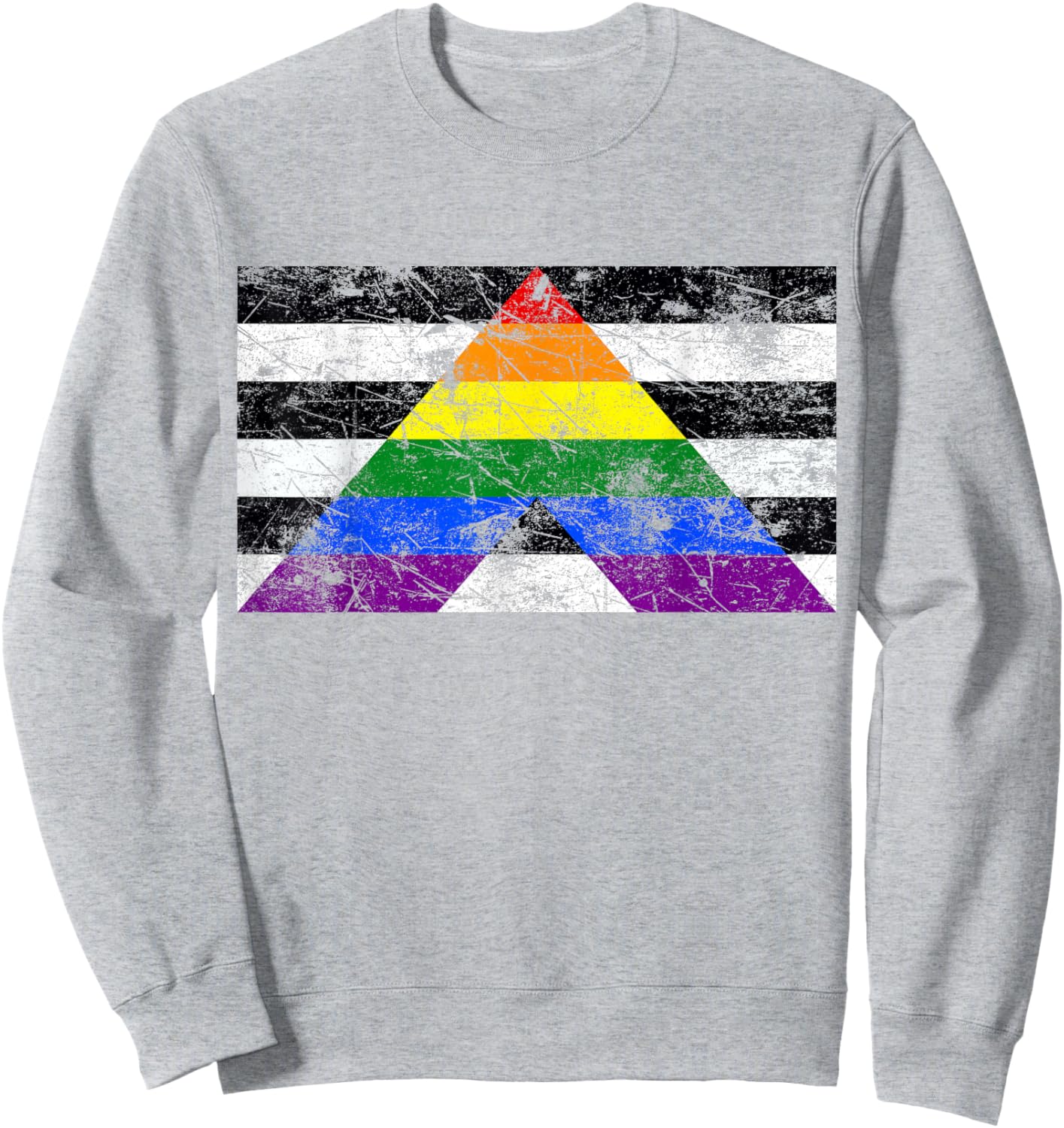 Gerade Ally Flagge Sweatshirt - Sweatshirt | Ash
