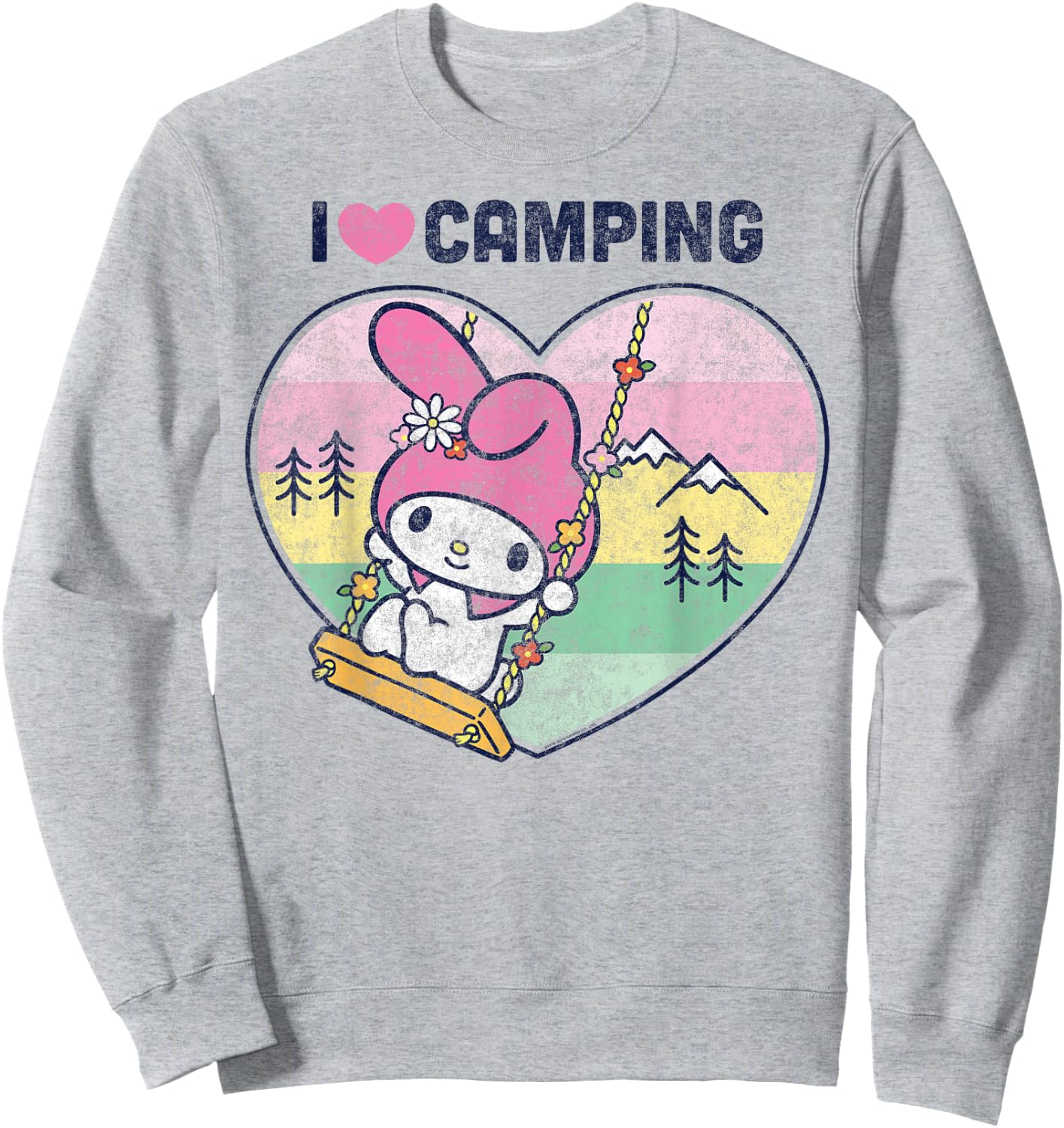 My Melody I Love Camping Sweatshirt - Sweatshirt | Ash
