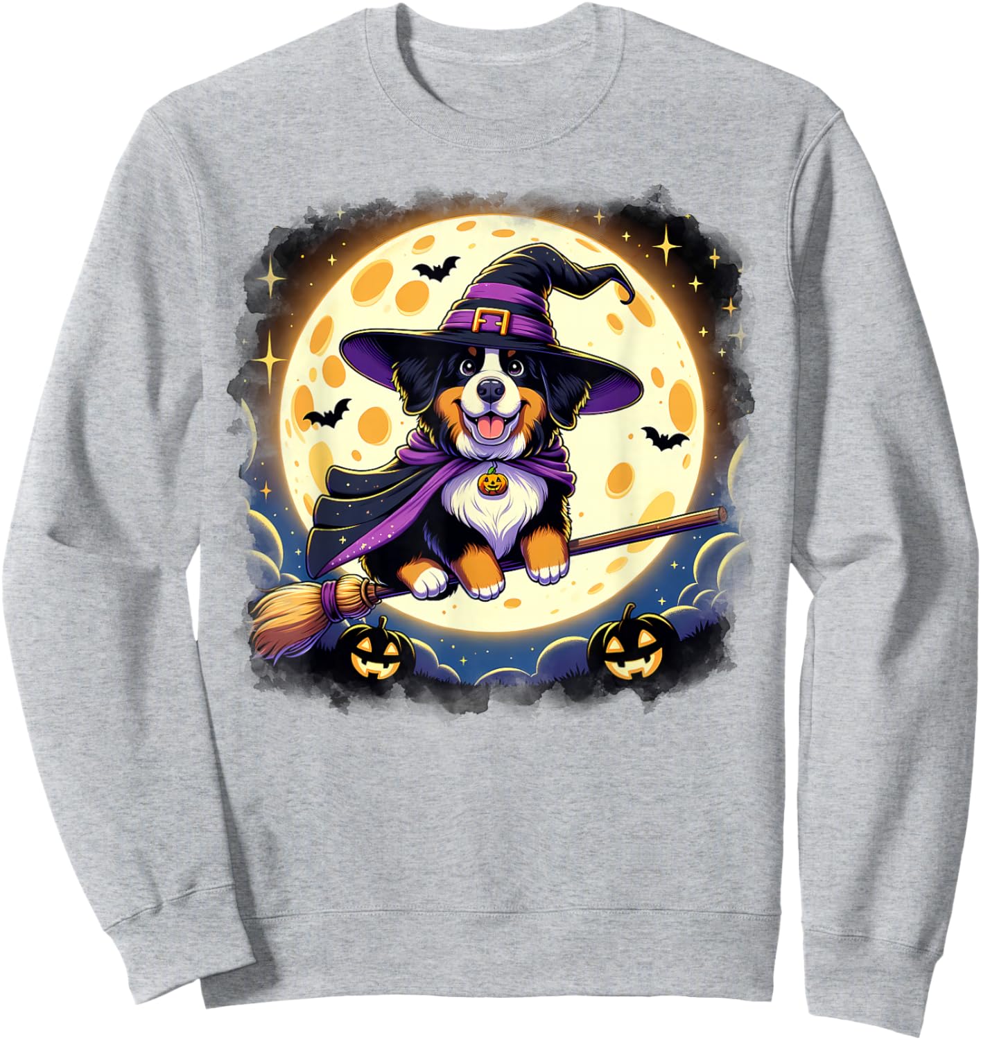 Bernese Mountain Dog Lover Halloween Costume Girls Sweatshirt - Sweatshirt | Ash