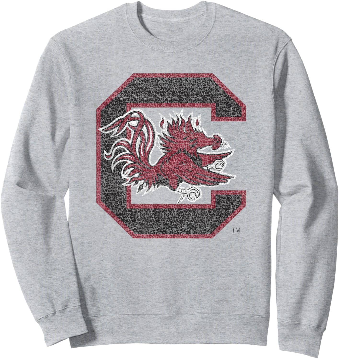 South Carolina Gamecocks Vintage Icon Heather Gray Sweatshirt - Sweatshirt | Ash