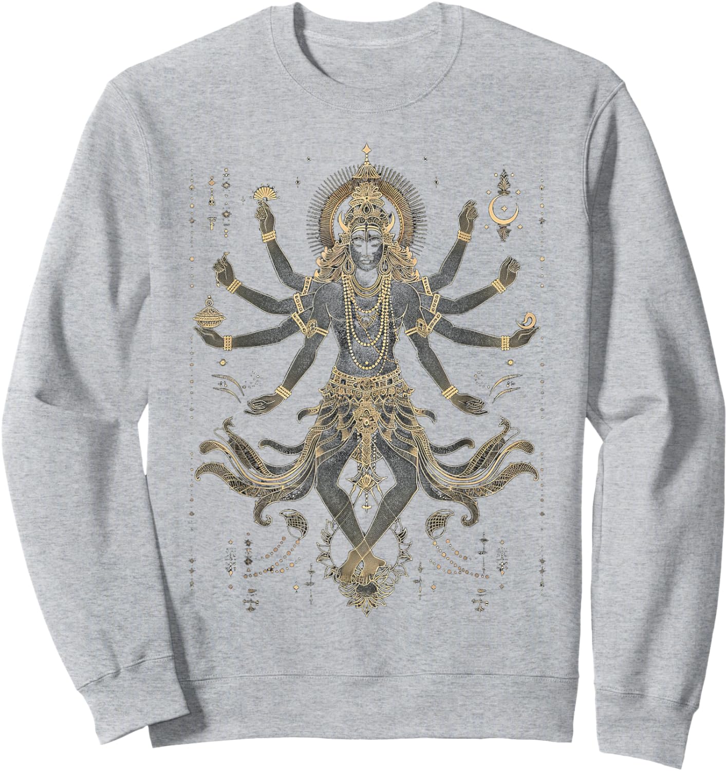 Shiva spiritual hindu god tandava dance yoga meditation Sweatshirt - Sweatshirt | Ash