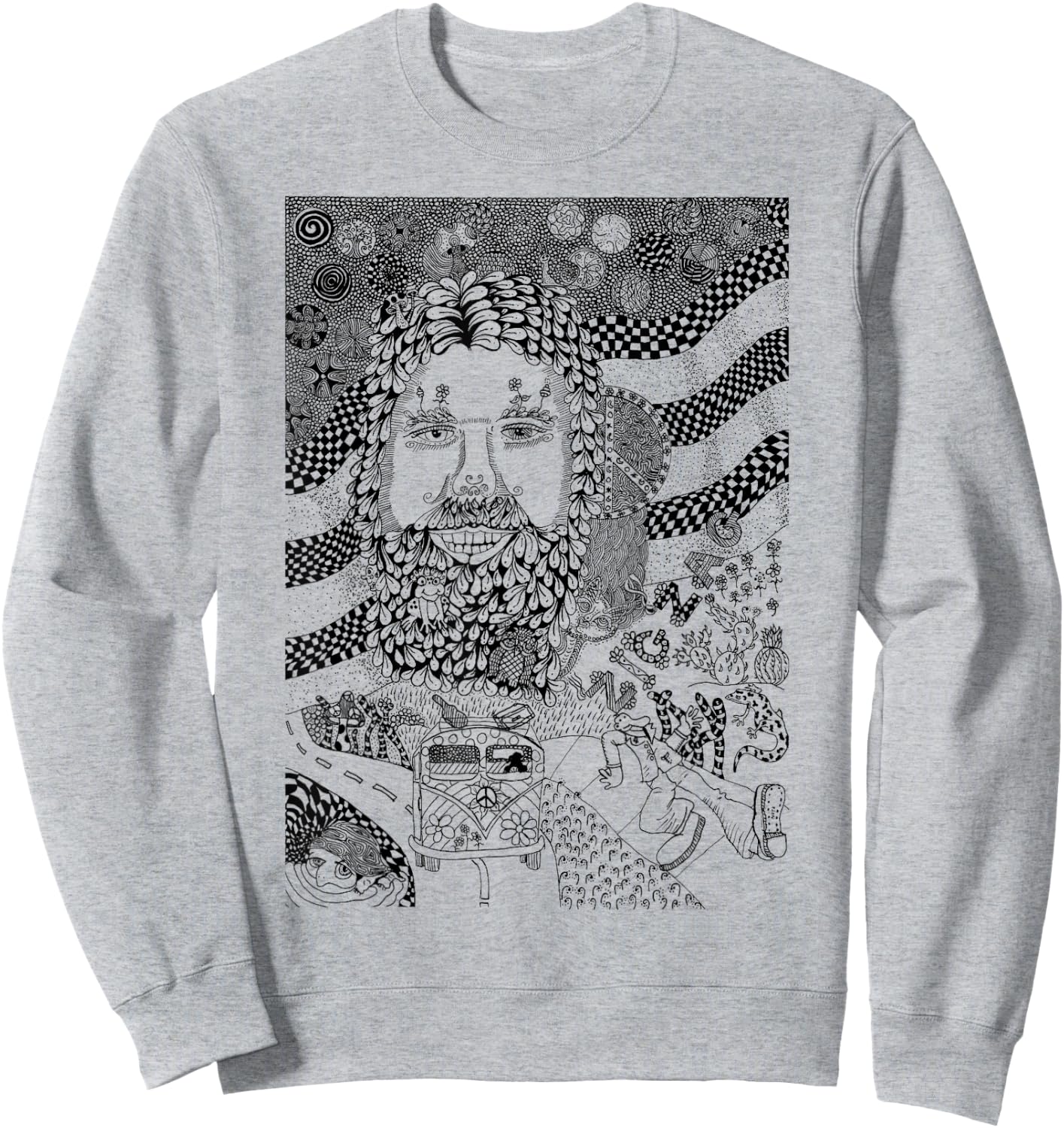 Zig Zag Man Sweatshirt - Sweatshirt | Ash
