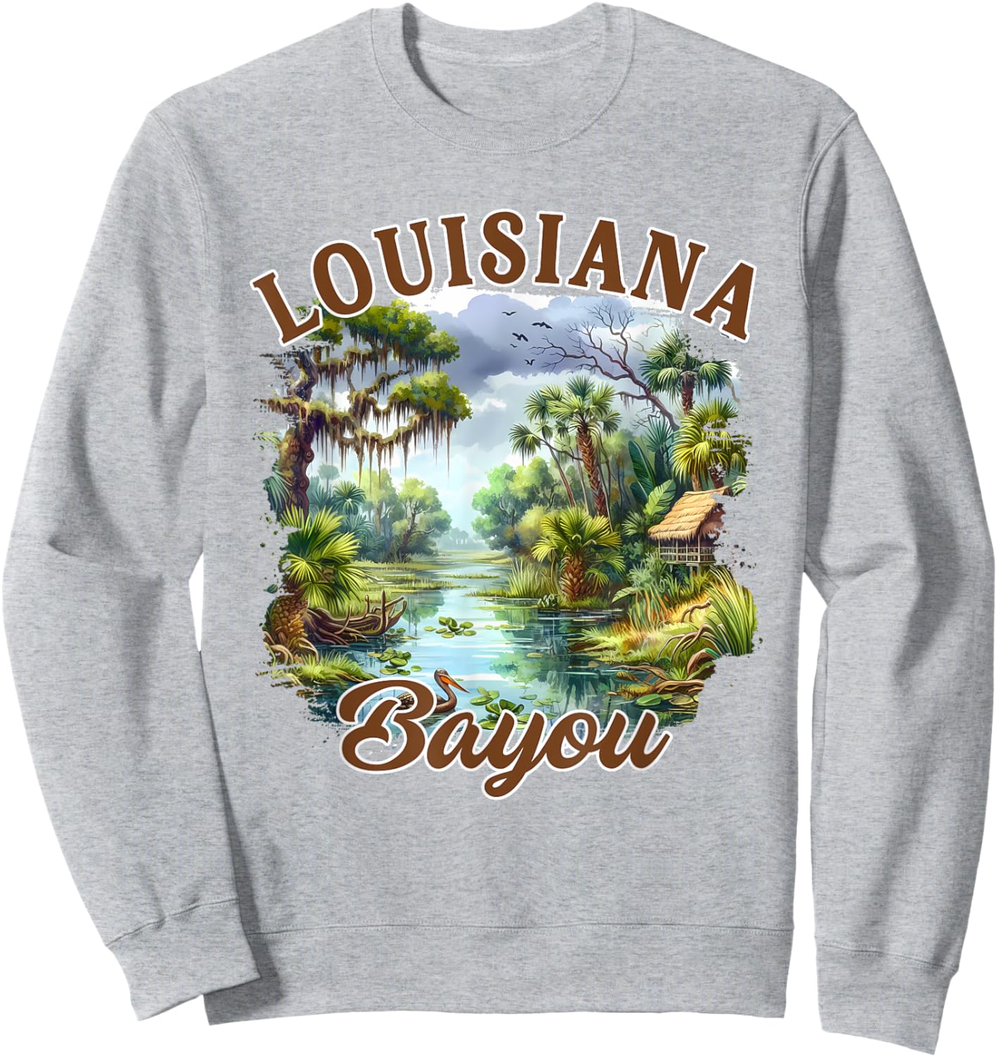 Louisiana Bayou Travel Exploring Trip Meet Me In Louisiana Sweatshirt - Sweatshirt | Ash