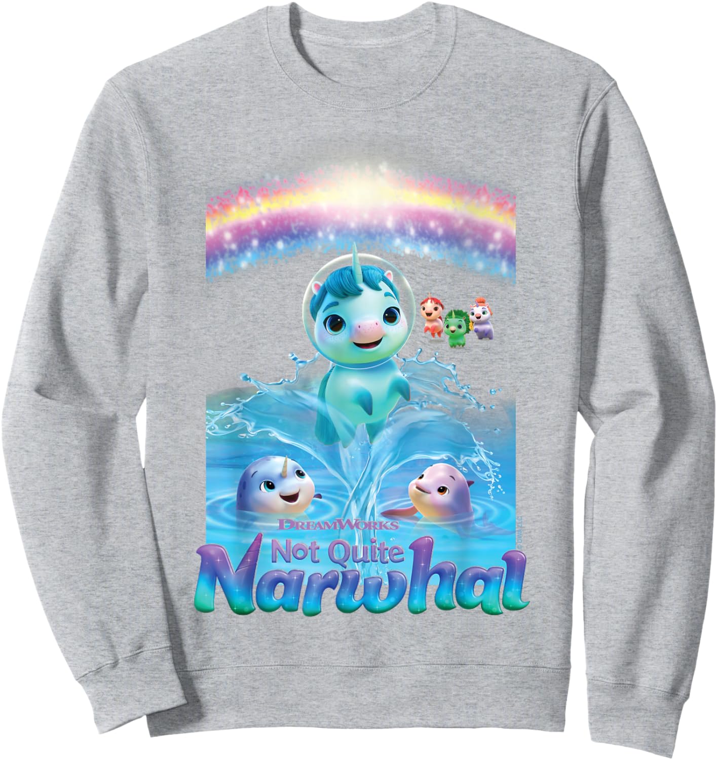 DreamWorks Not Quite Narwhal Jumping Sweatshirt - Sweatshirt | Ash