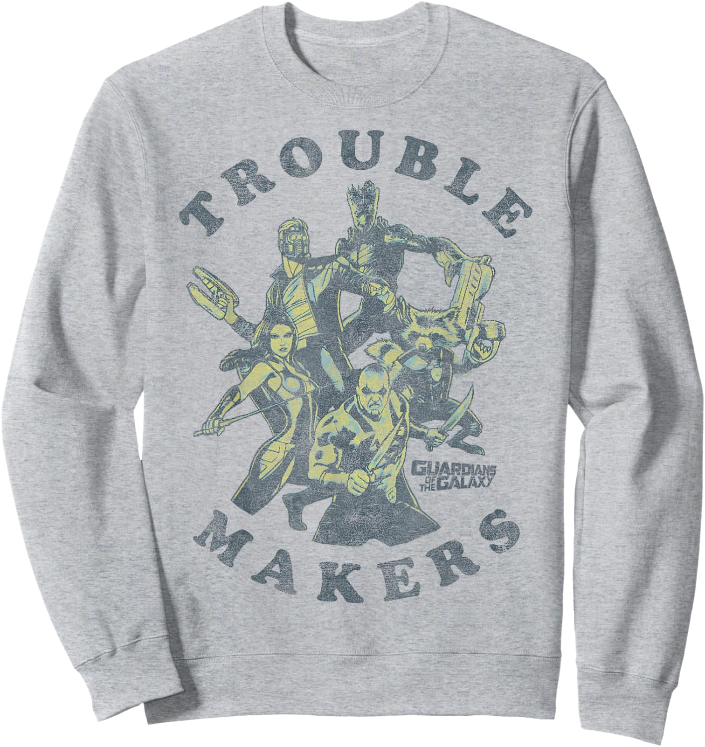 Marvel Guardians of The Galaxy Trouble Makers Small Sweatshirt - Sweatshirt | Ash