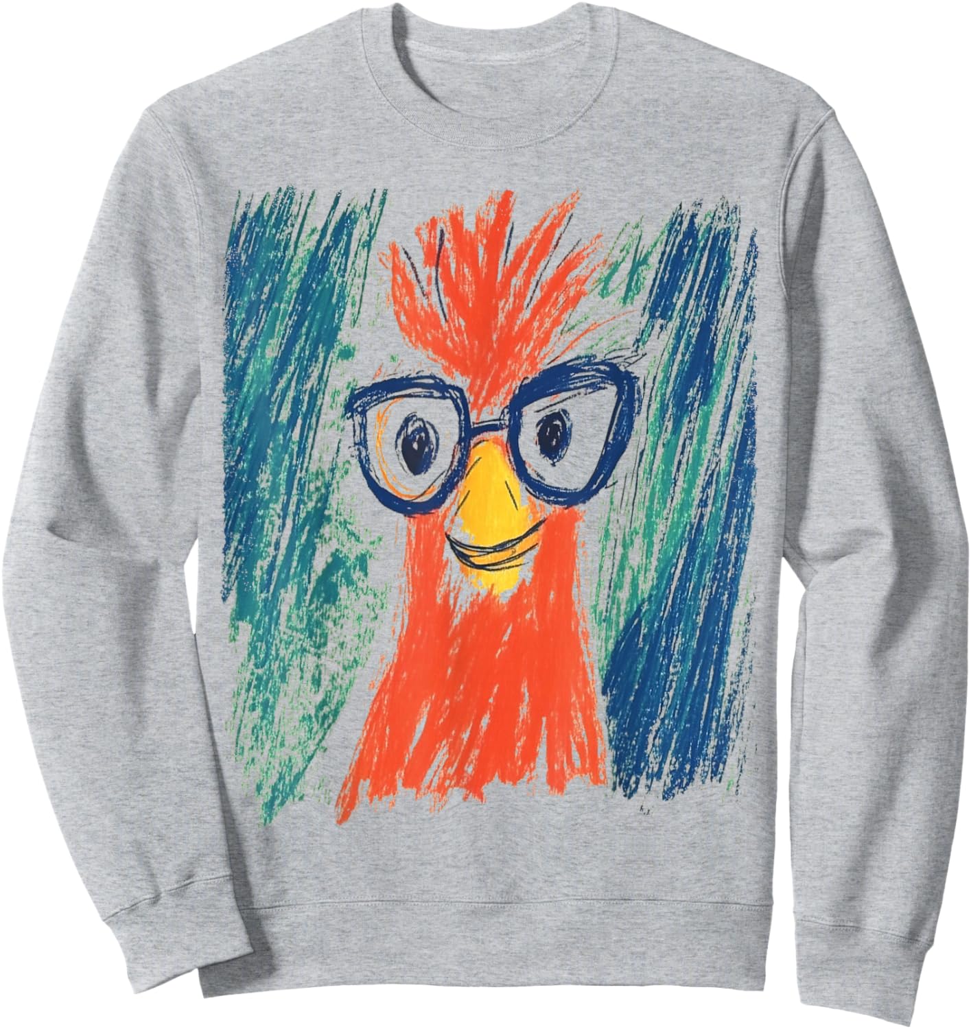 Pop Art Chicken Funny Sweatshirt - Sweatshirt | Ash
