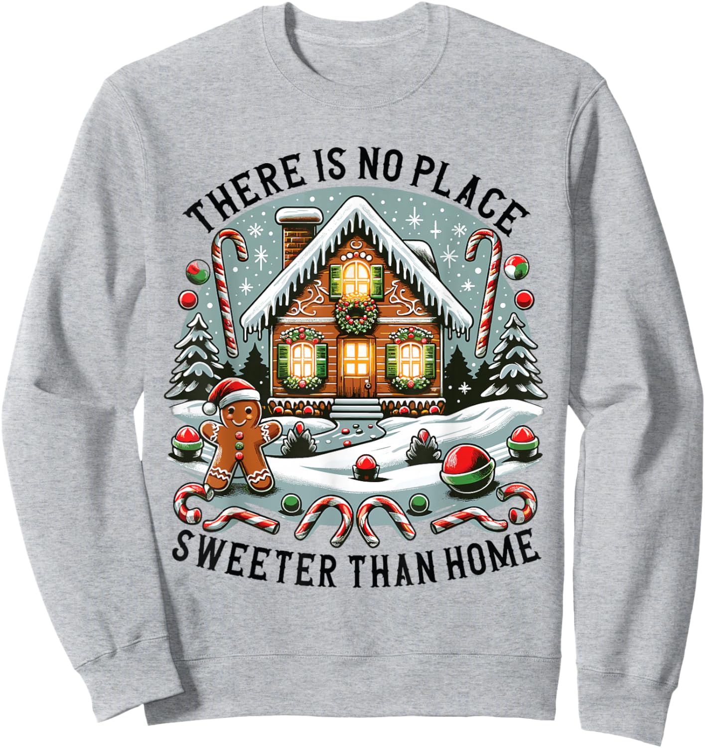 Gingerbread House Christmas Baking Gingerbread Sweatshirt - Sweatshirt | Ash