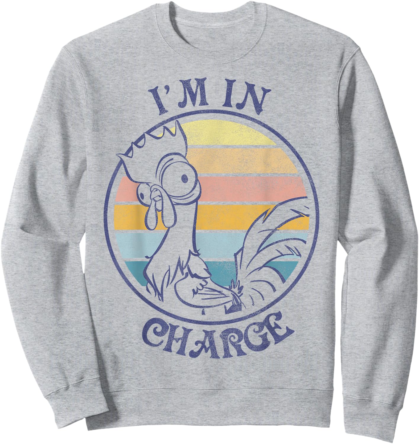Disney Moana HEI HEI I'm in Charge Sunset Graphic Sweatshirt - Sweatshirt | Ash