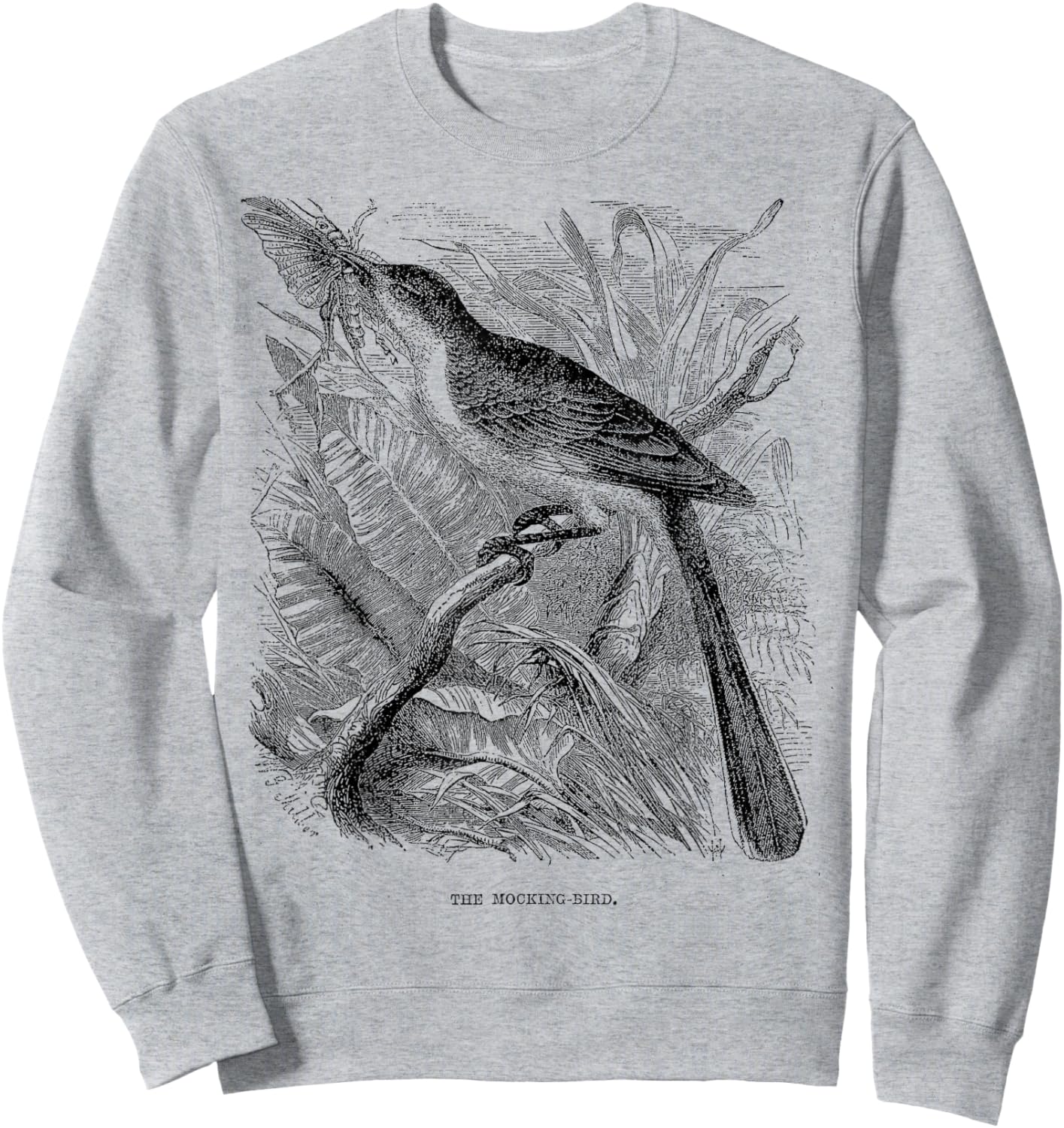 Mockingbird bird Texas Vintage Mockingbird bird Texas Sweatshirt - Sweatshirt | Ash