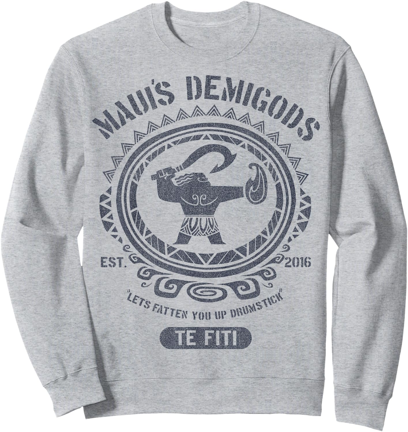 Disney Moana Maui's Demigods Artsy Circle Portrait Sweatshirt - Sweatshirt | Ash