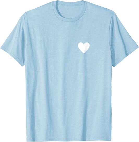 Red Shirt with Heart 2024 Wear To Fight Heart Disease T-Shirt - T-Shirt | Light Blue