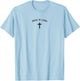 Jesus is Lord and Cross Design Christian Faith Believer T-Shirt - T-Shirt | Light Blue
