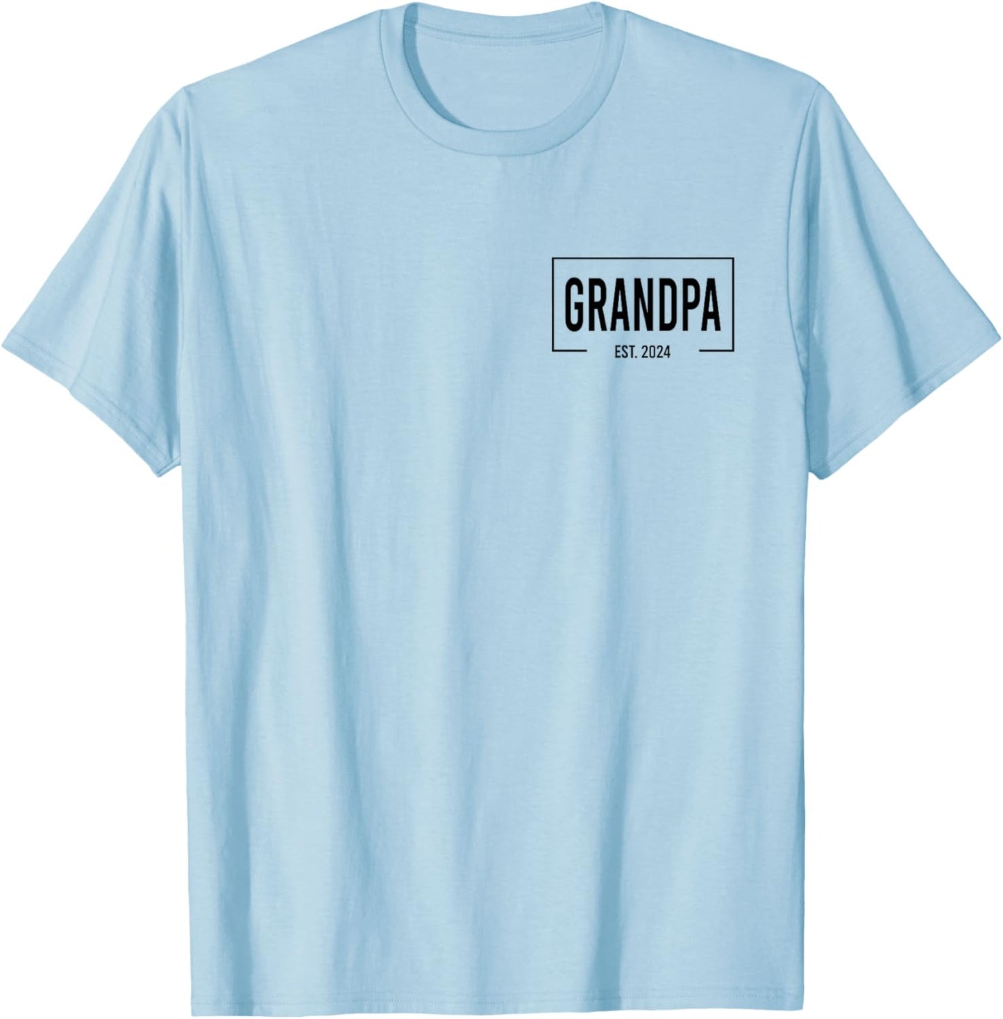 Grandpa Est. 2024 Logo Paps Loading New Grandpa T-Shirt - T-Shirt | Light Blue