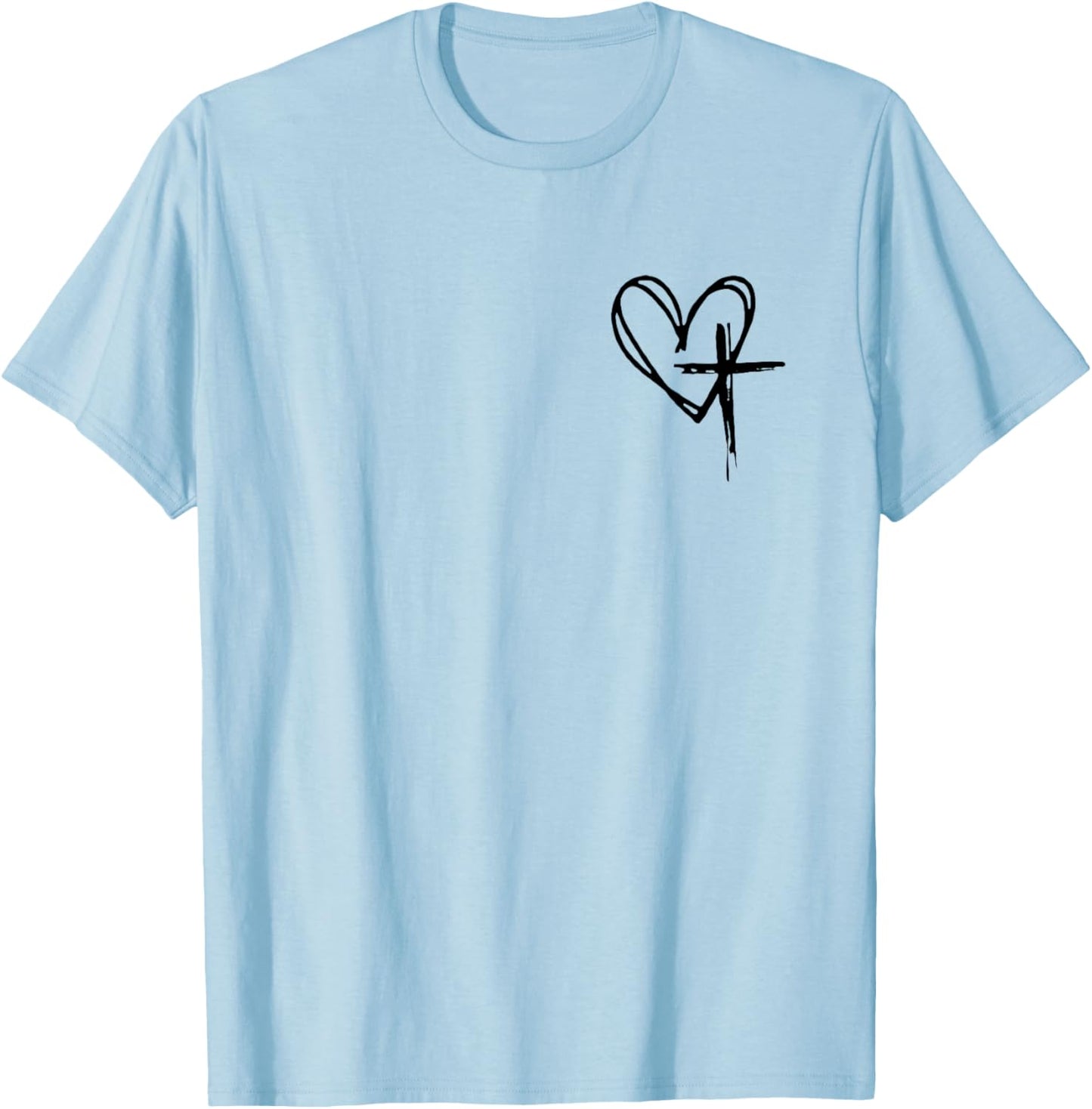 Jesus Has My Back T-Shirt - T-Shirt | Light Blue