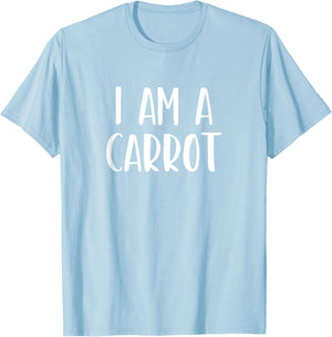 I Am A Carrot Halloween I'm Simple Costume Lazy T-Shirt - T-Shirt | Light Blue