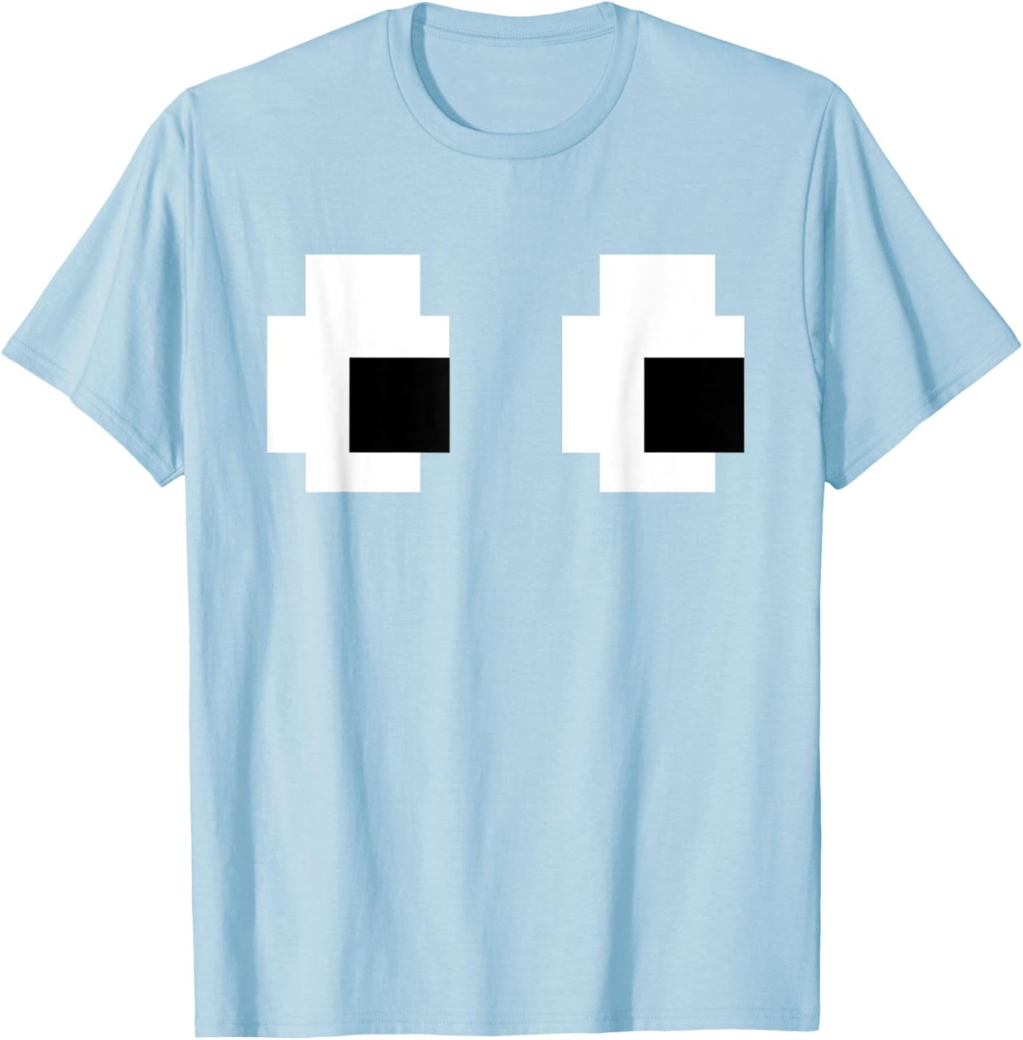 Retro Arcade Game Ghost 80s 8 bit Halloween Group Costume T-Shirt - T-Shirt | Light Blue