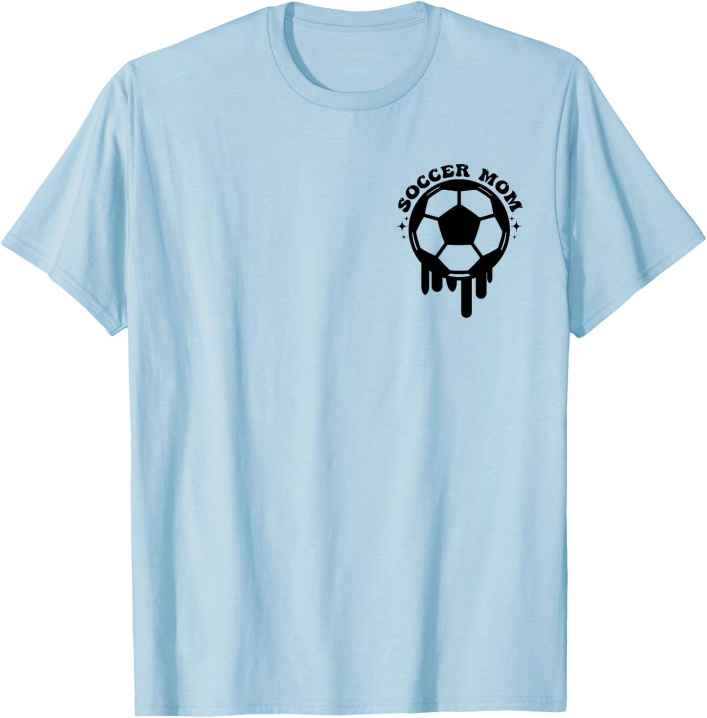 Soccer Mom Let’s kick Some Grass Funny Cheer mom T-Shirt - T-Shirt | Light Blue