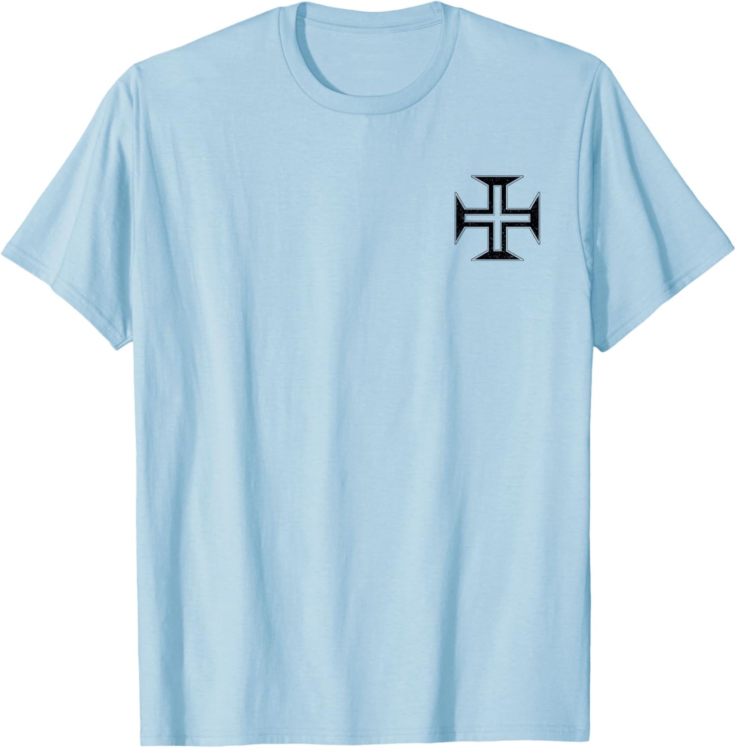 Portuguese Cross Order of Christ Cross Portugal T-Shirt - T-Shirt | Light Blue