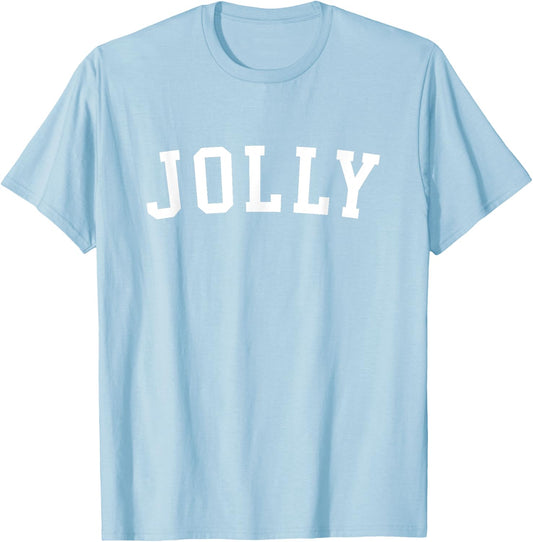 Jolly Merry Christmas T-Shirt - T-Shirt | Light Blue