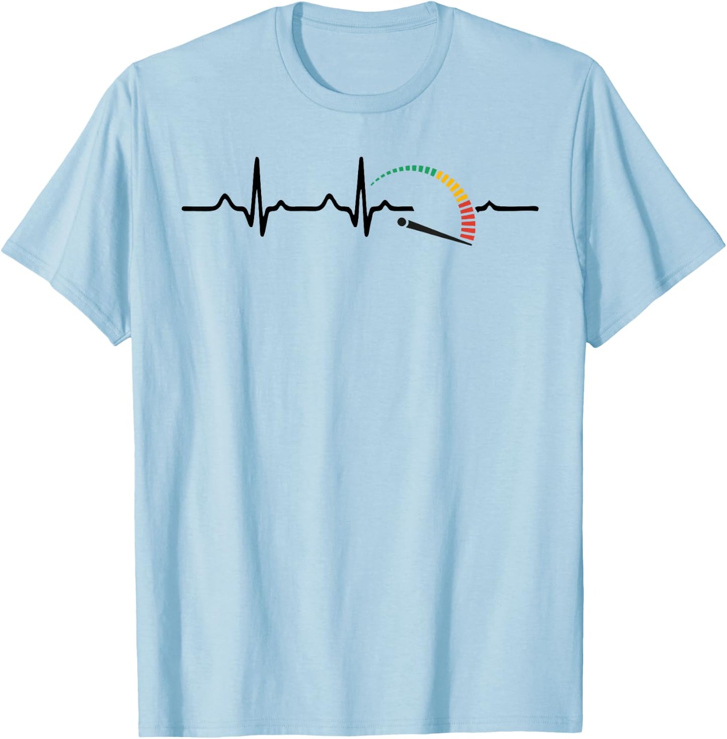 Speedometer Heartbeat Funny Auto Mechanic women T-Shirt - T-Shirt | Light Blue