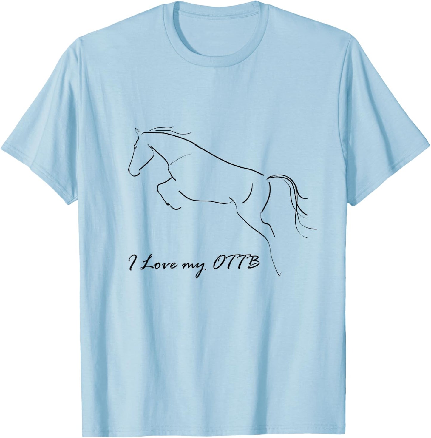 I Love My OTTB Calligraphy T-Shirt - T-Shirt | Light Blue