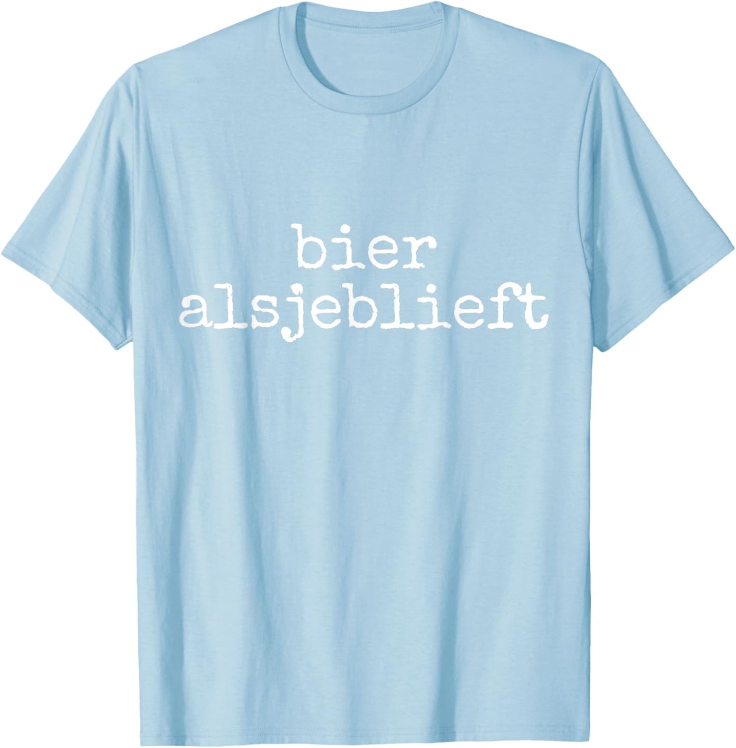 Bier Alsjeblieft Beer Please Dutch Funny Orange Netherlands T-Shirt - T-Shirt | Light Blue