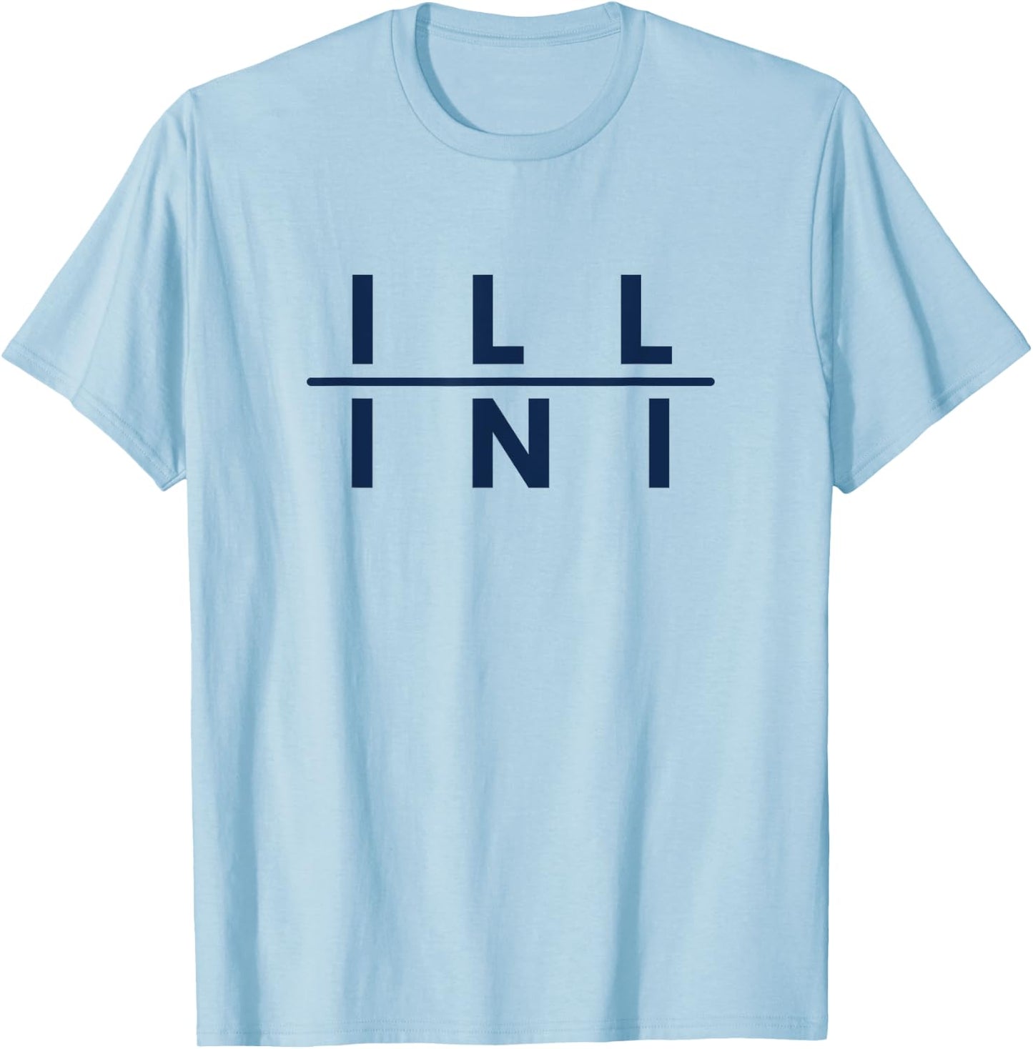 Illinois IL Athletics Fans T-Shirt - T-Shirt | Light Blue