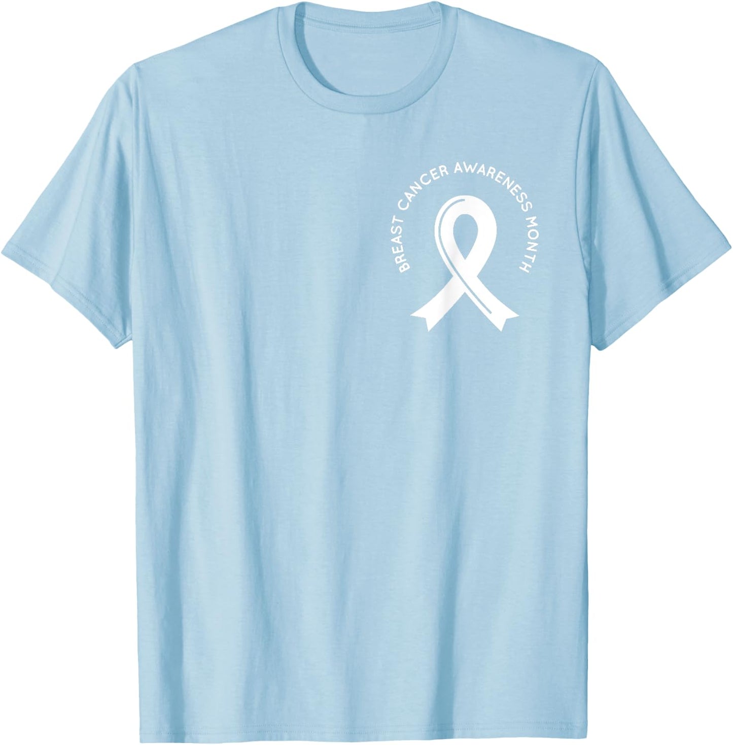 Breast Cancer Awareness Pink Ribbon Support Squad Cancer T-Shirt - T-Shirt | Light Blue