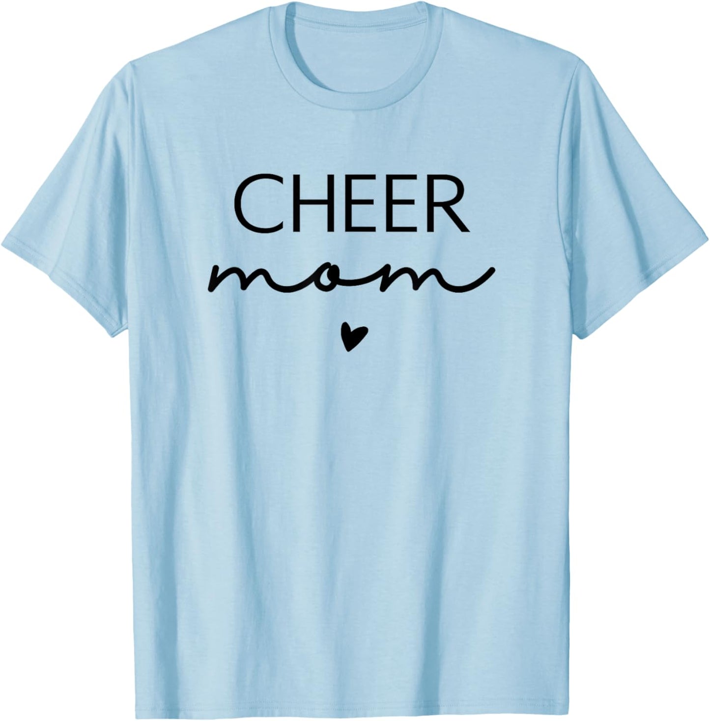 Cheer Mom Cheerleading Mama T-Shirt - T-Shirt | Light Blue