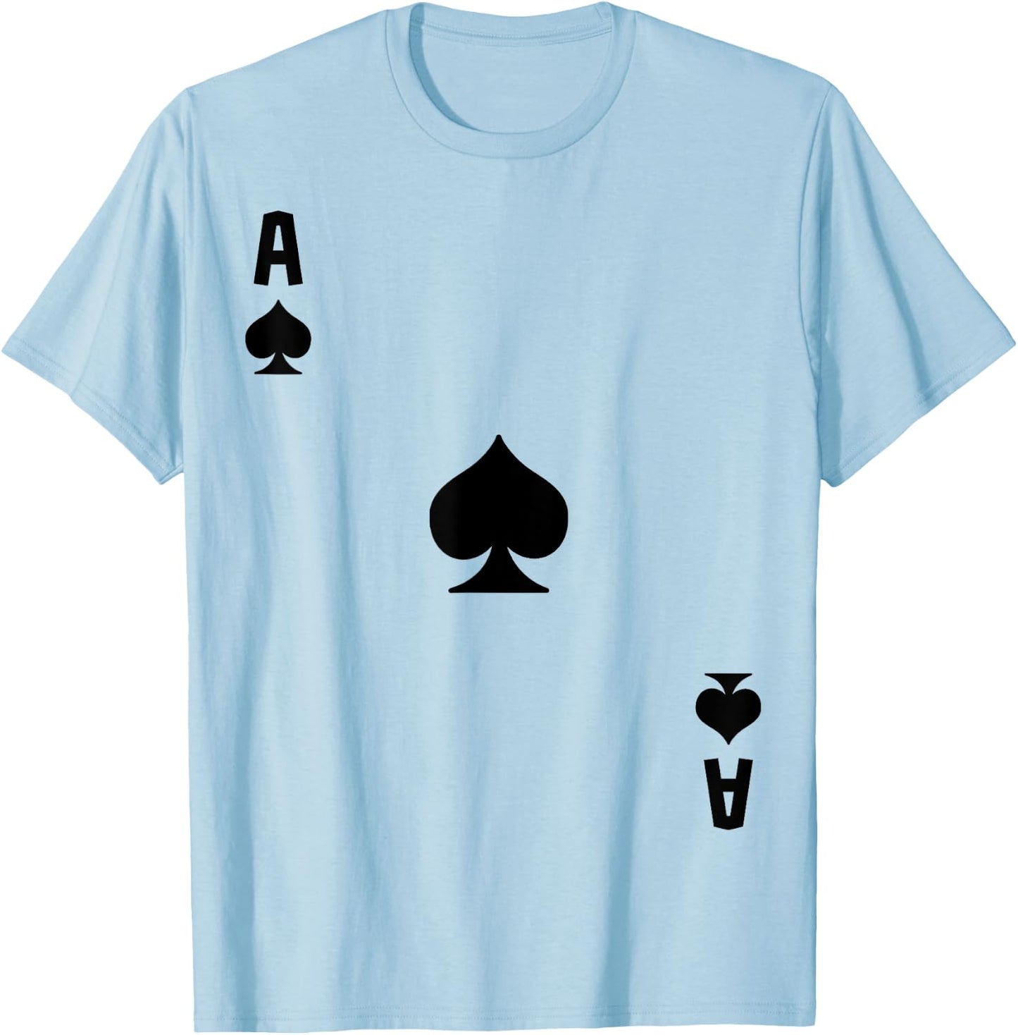 Ace of Spades Cards Deck Halloween Costume T-Shirt - T-Shirt | Light Blue
