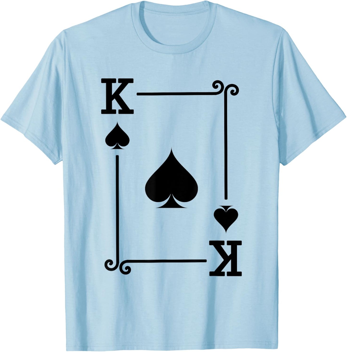 King Spades Card Costume - Playing Cards - King Spades T-Shirt - T-Shirt | Light Blue