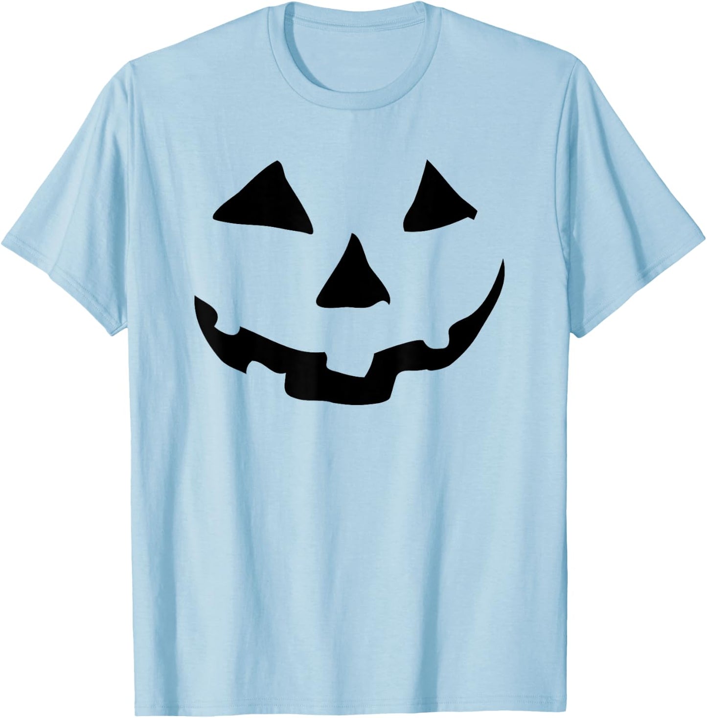 Halloween Jack O Lantern Pumpkin Face T-Shirt - T-Shirt | Light Blue